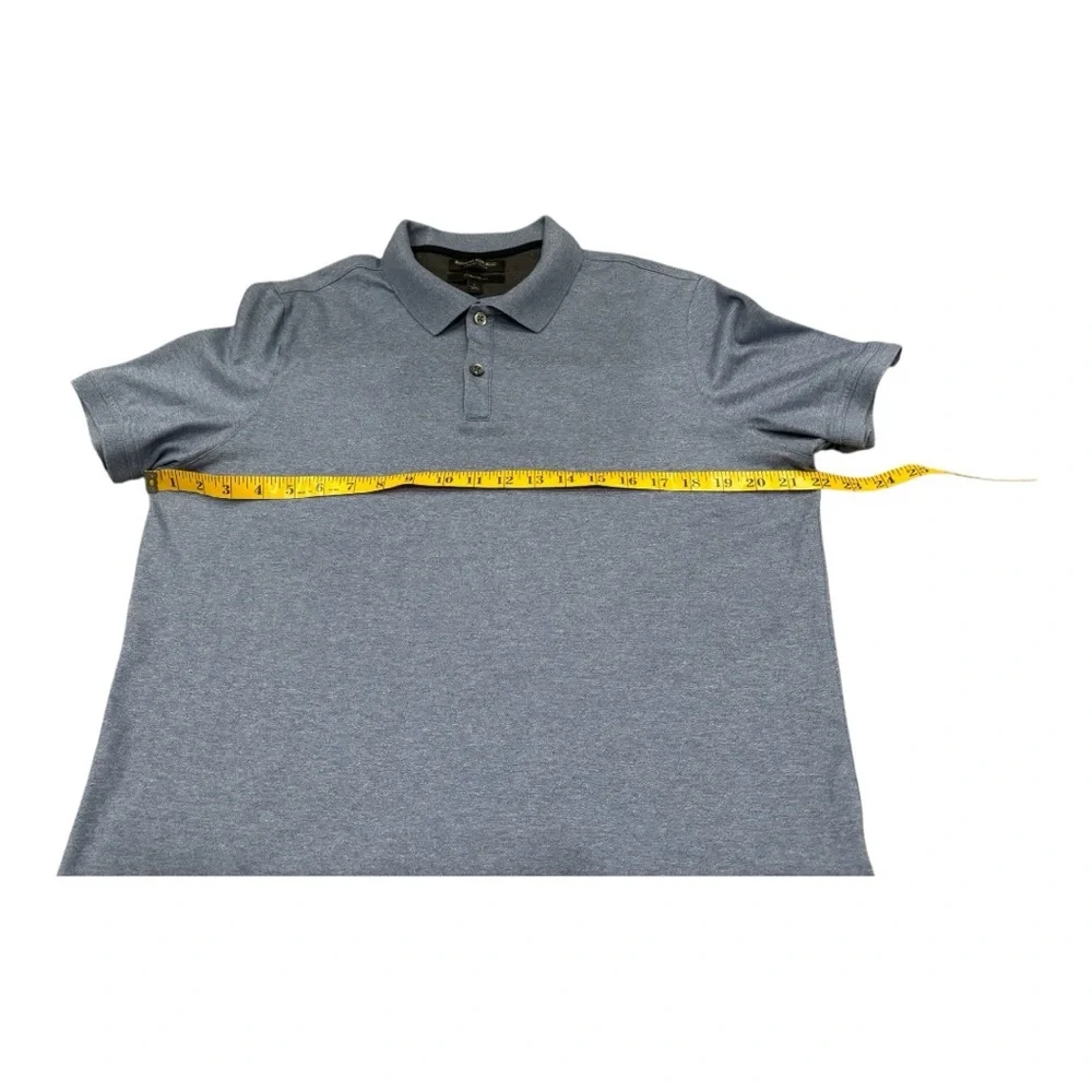 Banana Republic Standard Fit Large Men's Heather Gray Polo Shirt